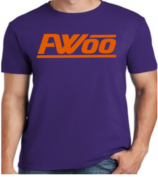 Purple and Orange Logo T-Shirt Short Sleeve